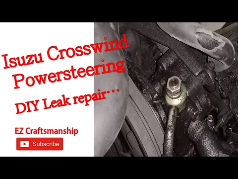 DIY Isuzu crosswind powersteering pump leak repair