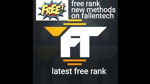 FALLENTECH FREE RANKS!!!HOW TO GET FOR FREE!!!