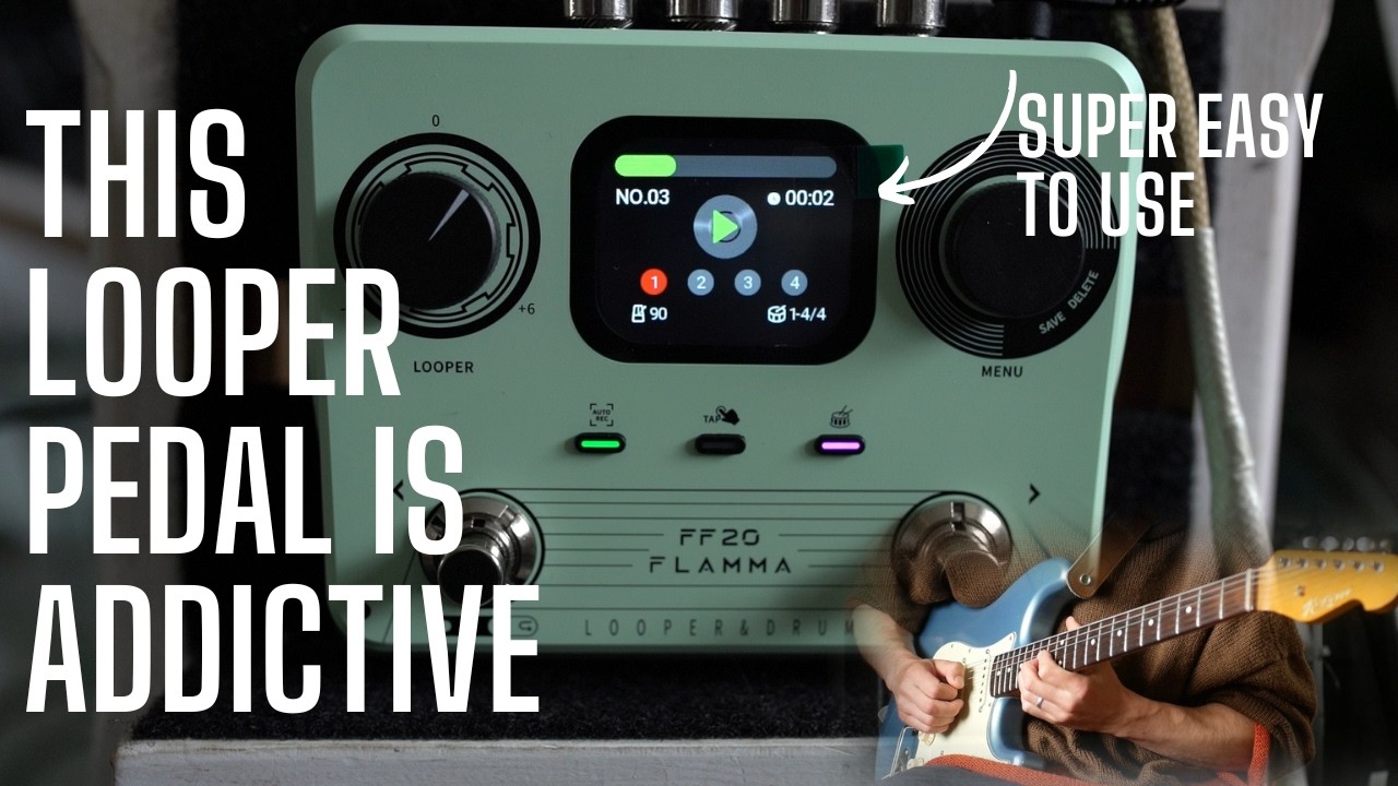 This Looper Pedal is SO Addictive - The Flamma FF20 Stereo Looper Drum Machine