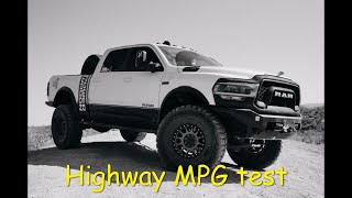 Highway MPG test, Ram Power Wagon on 40's