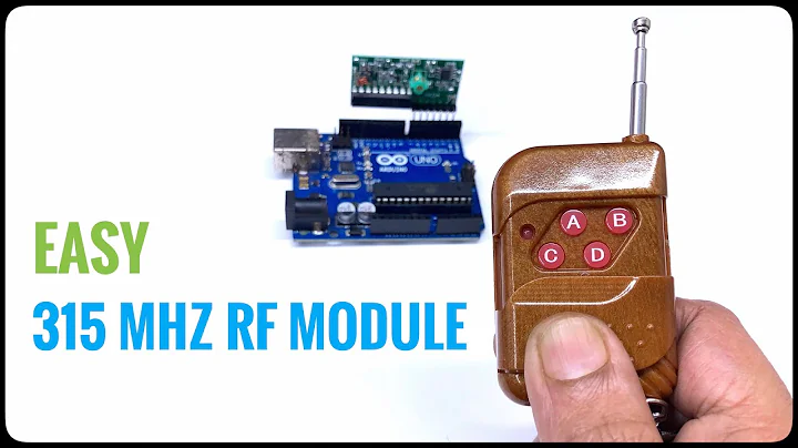 How to use 315 MHZ RF receiver & remote control
