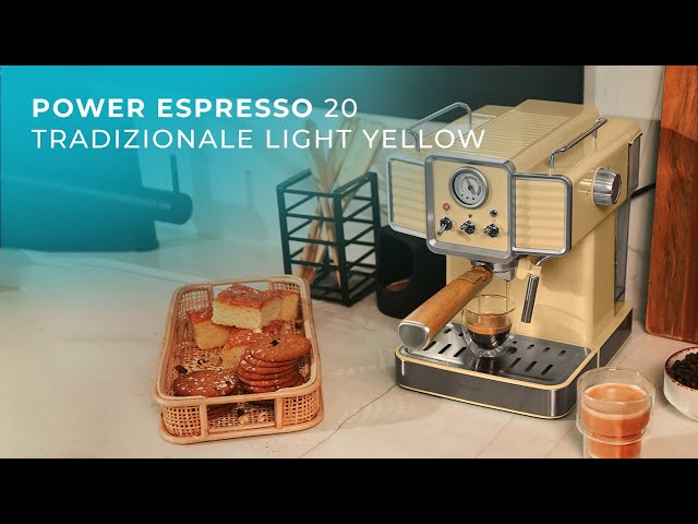 Power Espresso 20 Tradizionale Light Yellow Cafetera espresso Cecotec