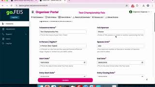 Edit Feiseanna Details Easily | Quick Guide for Organisers | Organiser | GoFeis screenshot 4