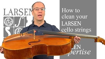 How to clean your Larsen cello strings with Dr Thomas Zwieg