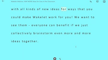 Immersive Reader in Wakelet