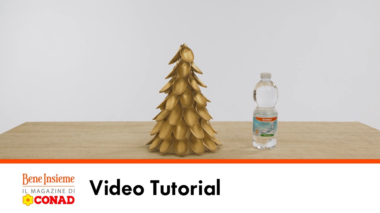 Stella Di Natale Conad.L Albero Di Natale Con I Cucchiai Tutorial Conad Bene Insieme Youtube