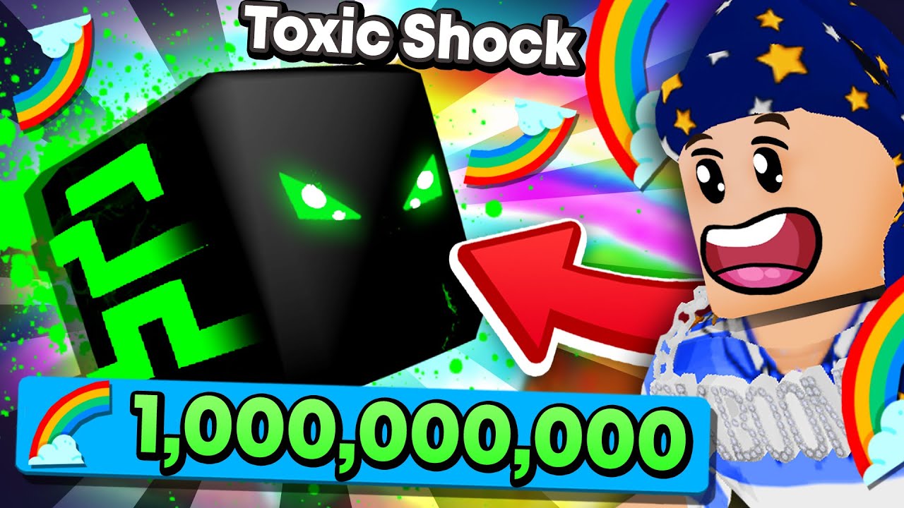 Spending 1 000 000 000 Rainbows For The Toxic Shock In Bubblegum Simulator Roblox Youtube - скачать rainbow shock in 17 eggs roblox bubble gum