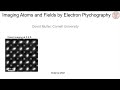 Atomic resolution imaging by electron ptychography  david muller