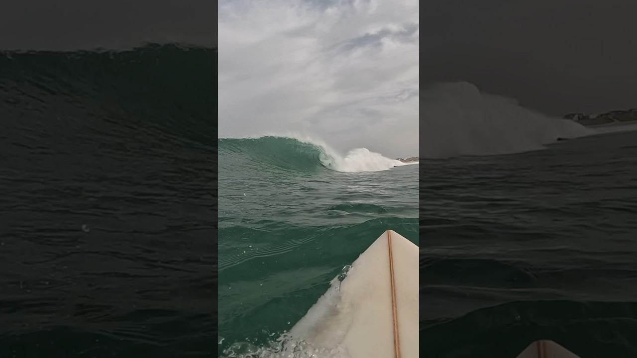 PoV Surfer Wipeout on perfect right 