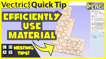 Nest Parts into Odd Shapes - Vectric VCarve, Aspire, & Cut2D Quick Tip