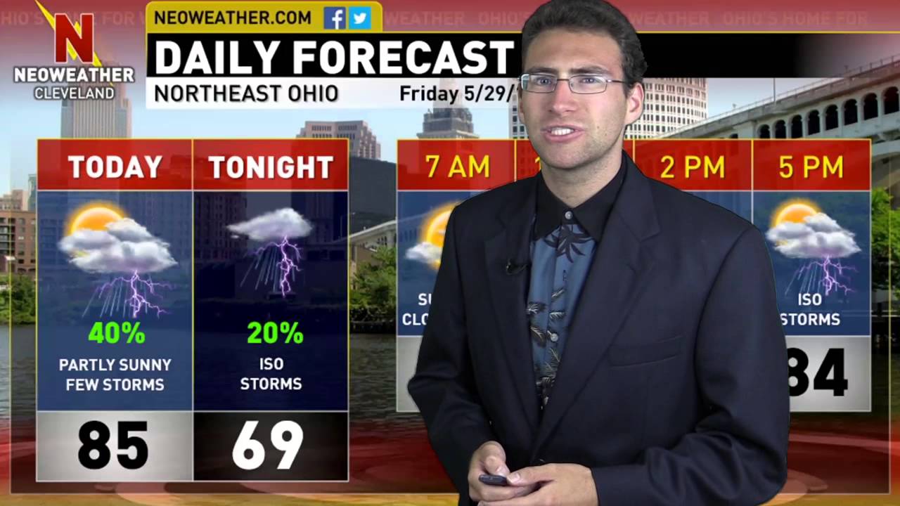 5/29/15 - Warm And Humid With Increasing Storm Chances - YouTube