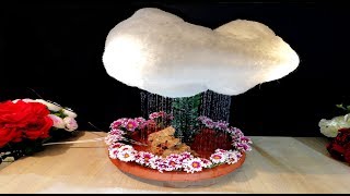 How to make Cloud with Rain and Thunder light / DIY