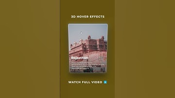 Amazing 3D Hover Cards with Vanilla-tilt.js! 🤩 | Watch This Cool UI Effect in Action! #Shorts