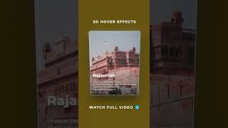 Celebrity Amazing 3D Hover Cards with Vanilla-tilt.js! 🤩 | Watch This Cool UI Effect in Action! #Shorts Profile