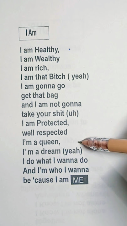 I m healthy I am wealthy lyrics Yung baby tate  l i am lyrics #lyrics #iam