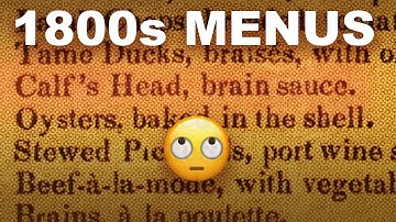 Tongues, brain sauce, and other delights from 19th- and early-20th century menus