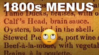 Tongues, brain sauce, and other delights from 19th and early20th century menus