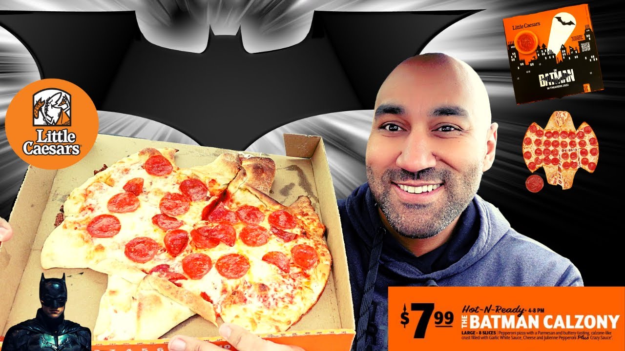 BEST PIZZA & BEST BATMAN? - LITTLE CAESAR'S BATMAN CALZONY REVIEW 🍕🦇