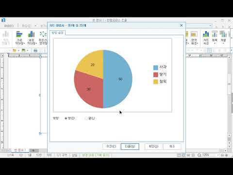 한글로 원그래프 만들 때, % 표시하는 방법