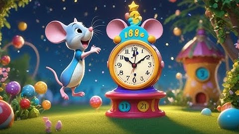 Tick Tock Mouse and the Clock | Playful Time-Telling Nursery Rhyme for Toddlers | Fun Learning Song