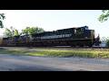 5/31 1834 Georgia Heritage Unit leads a flared radiator SD70AC on M277 west at St Denis MD #shorts