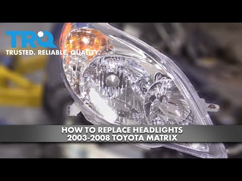 How To Replace Headlights 2003-08 Toyota Matrix