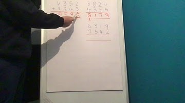 Four Digit Column Addition One Exchange