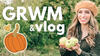 GRWM \& Vlog | Fall Day 🍁 Pumpkin Patch + Apple Picking