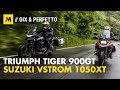 Suzuki V-Strom 1050XT vs Triumph Tiger 900 GT Pro: sfida 2020 tra maxi col 19! [English sub.]
