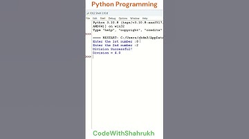 exception handling in python. #shorts #python