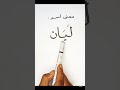 معنى اسم ليان
