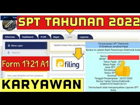 Tutorial Lapor SPT Tahunan Karyawan Secara Online Lewat ...