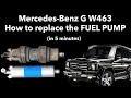 G Wagon external fuel pump replacement in 5 minutes