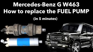 G Wagon external fuel pump replacement in 5 minutes