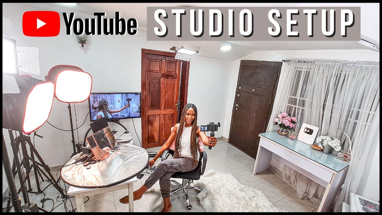 My Youtube Filming Studio Setup and Equipment For 2021 | Camera, Lighting,  Microphone, Lens Setup - YouTube