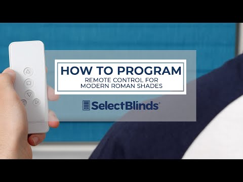 How to Program the Remote for Modern Roman Shades | SelectBlinds.com