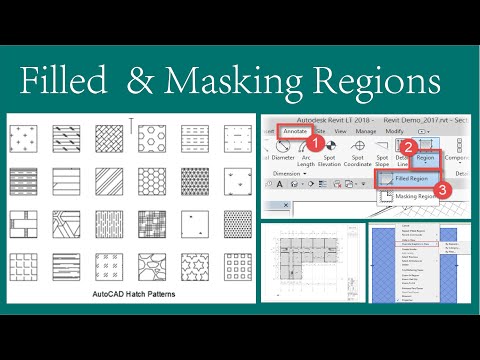 How to add Fill regions & Masking regions in Revit #Revit every day #autocad #parametricform #2022