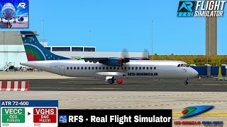 RFS-Real Flight Simulator✈️ -KOLKATA 🇮🇳 To DHAKA 🇧🇩 -Full Flight-ATR 72-600-US BANGLA-FHD-Real Route screenshot 3