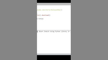 Can You Really Download YouTube Videos using Python 😎 | Python Tutorial | #shorts #python