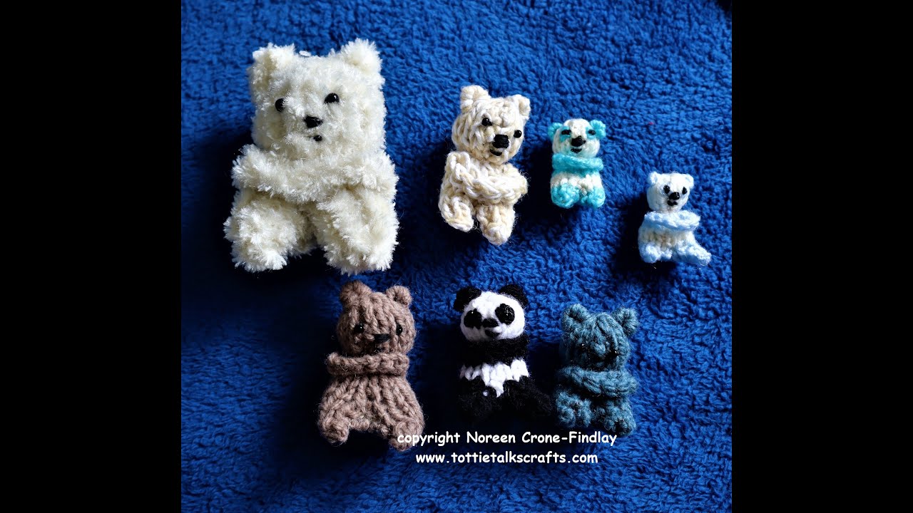 Knitted Clancy Comfort Teddy Bear by Noreen Crone-Findlay