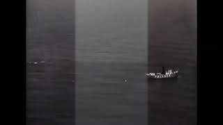 Chatham Coast Guard and Lighthouse Aerials 1940's, 16mm film stock footage #214d