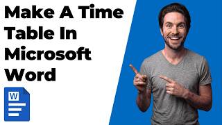 How To Make A Time Table For School In Microsoft Word (Easy Guide)