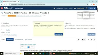 PowerPoint 2024 In Practice - Ch 2 Guided Project 2-3 |SIMnet Assignmet Gyide Step by Step Solution