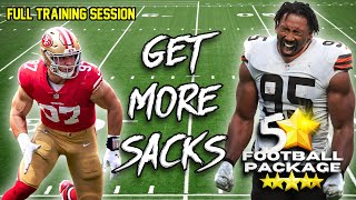 Rush Drills that will get you MORE SACKS - Full Coaching Session