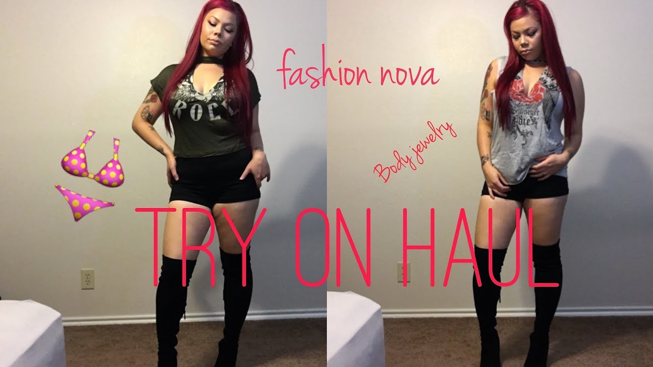 FASHION NOVA TRY ON HAUL + BODY JEWELRY AND MORE!! YouTube