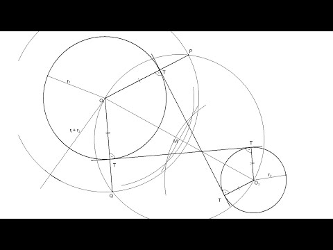 Videó: Hány közös belső érintője van azoknak a köröknek, amelyek két pontban metszik egymást?