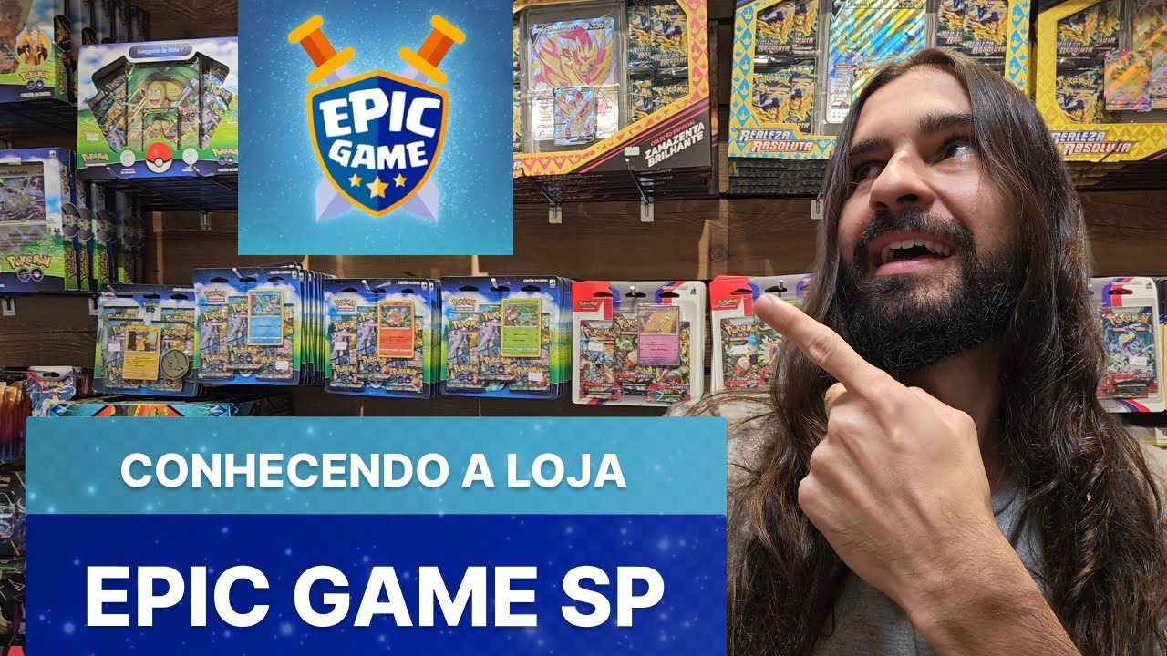 PASSEI A NOITE NA LOJA DE CARTAS POKEMON EPIC GAME