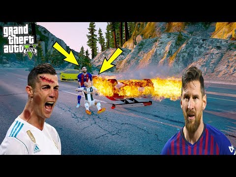 RONALDO YARIŞIRKEN KAZA YAPIYOR VE MESSİ HAYATINI KURTARIYOR  - GTA 5