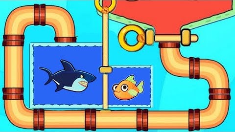 save the fish / pull the pin level android games save fish game pull the pin puzzle / mobile game