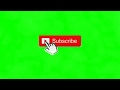 Green screen FREE Animated YouTube Subscribe Button Overlay light 04